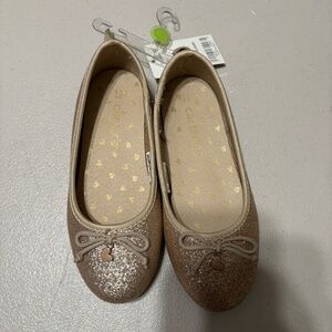 Gold Glitter Flats